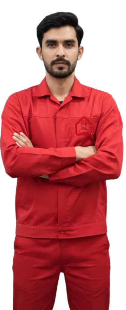 Confidently Standing AC and Washing Machine Expert